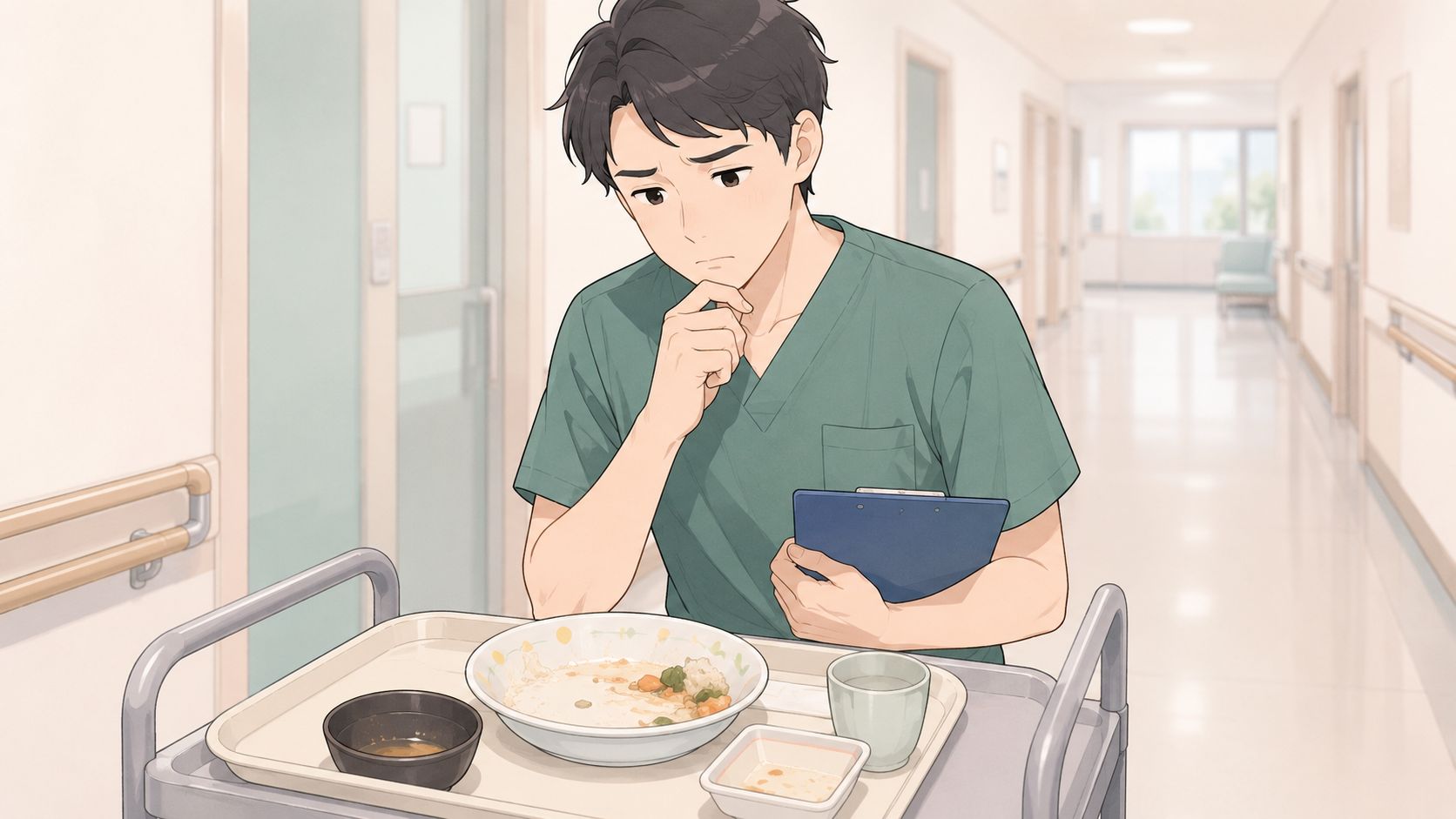 看護記録の食事摂取量の書き方とは?そのまま使える記録例5選とNG例を解説