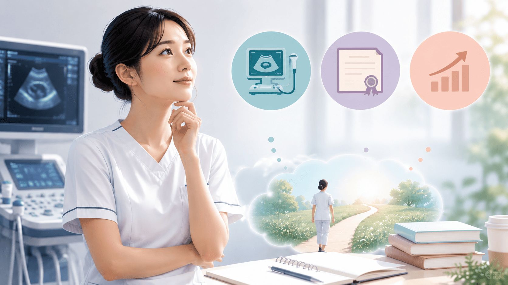 看護師が取得できるエコー関連の資格3選|超音波検査士の取り方や難易度を解説