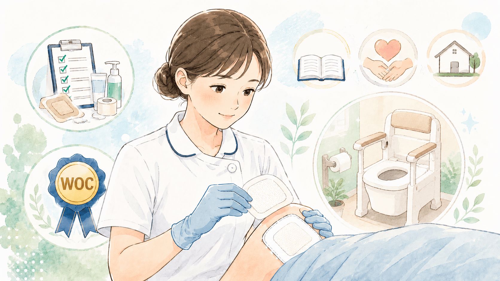 褥瘡ケアを専門とする認定看護師(WOC)とは?仕事内容や取得方法、活躍の場を解説