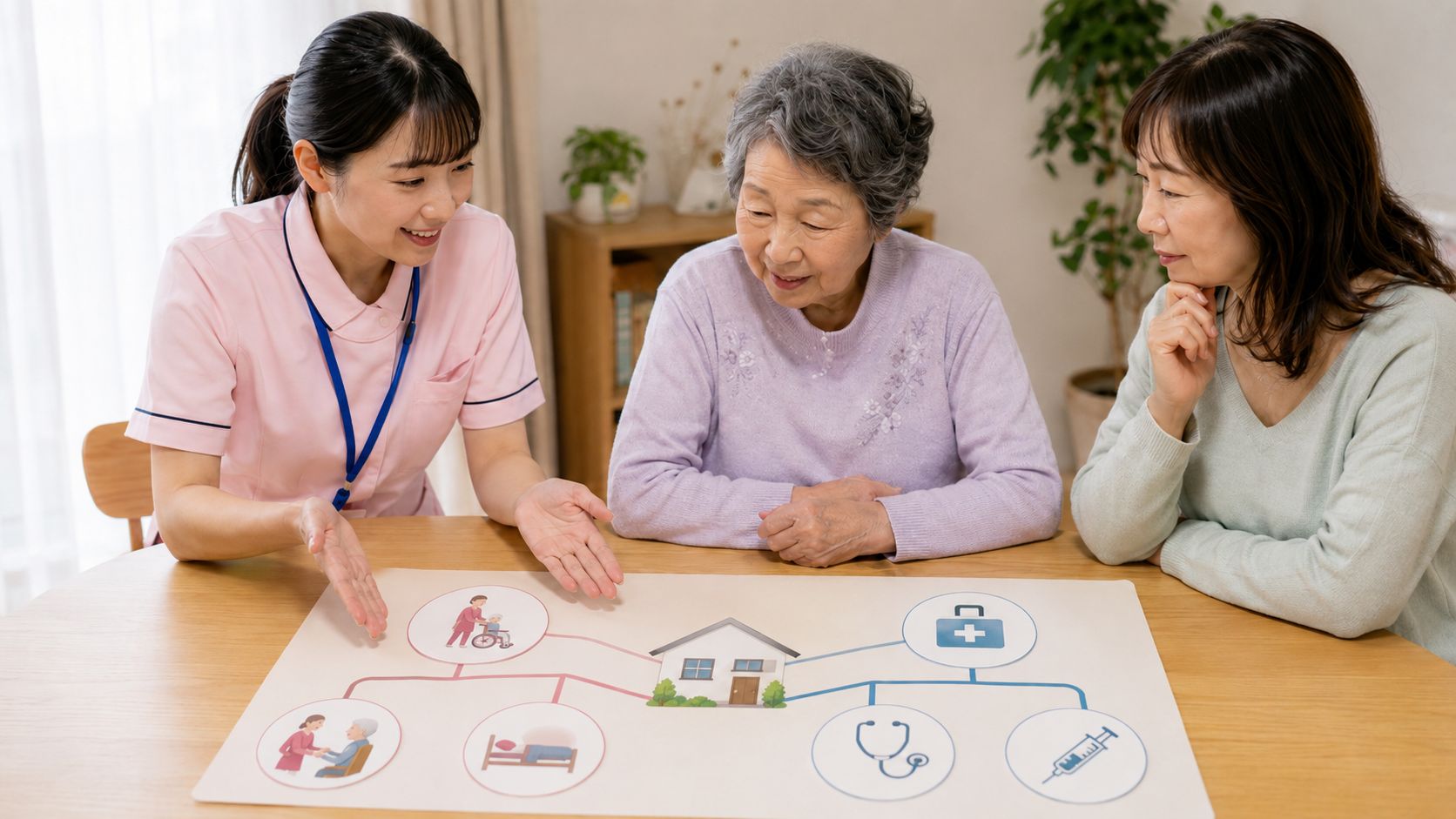 訪問看護の介護保険と医療保険の違いとは？フローチャートで分かりやすく解説